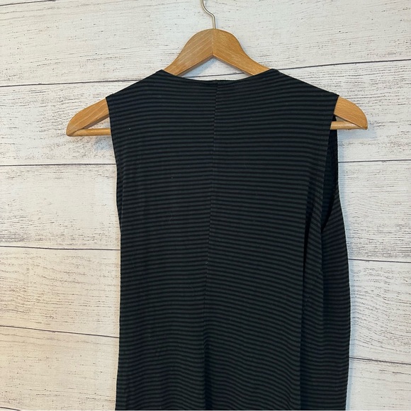 Bryn Walker Stripe Sleeveless Dress Wrap Dress - Picture 8 of 8